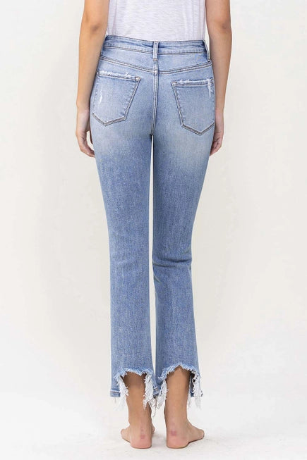 lovervet lv1081 crop flare jeans women plus back