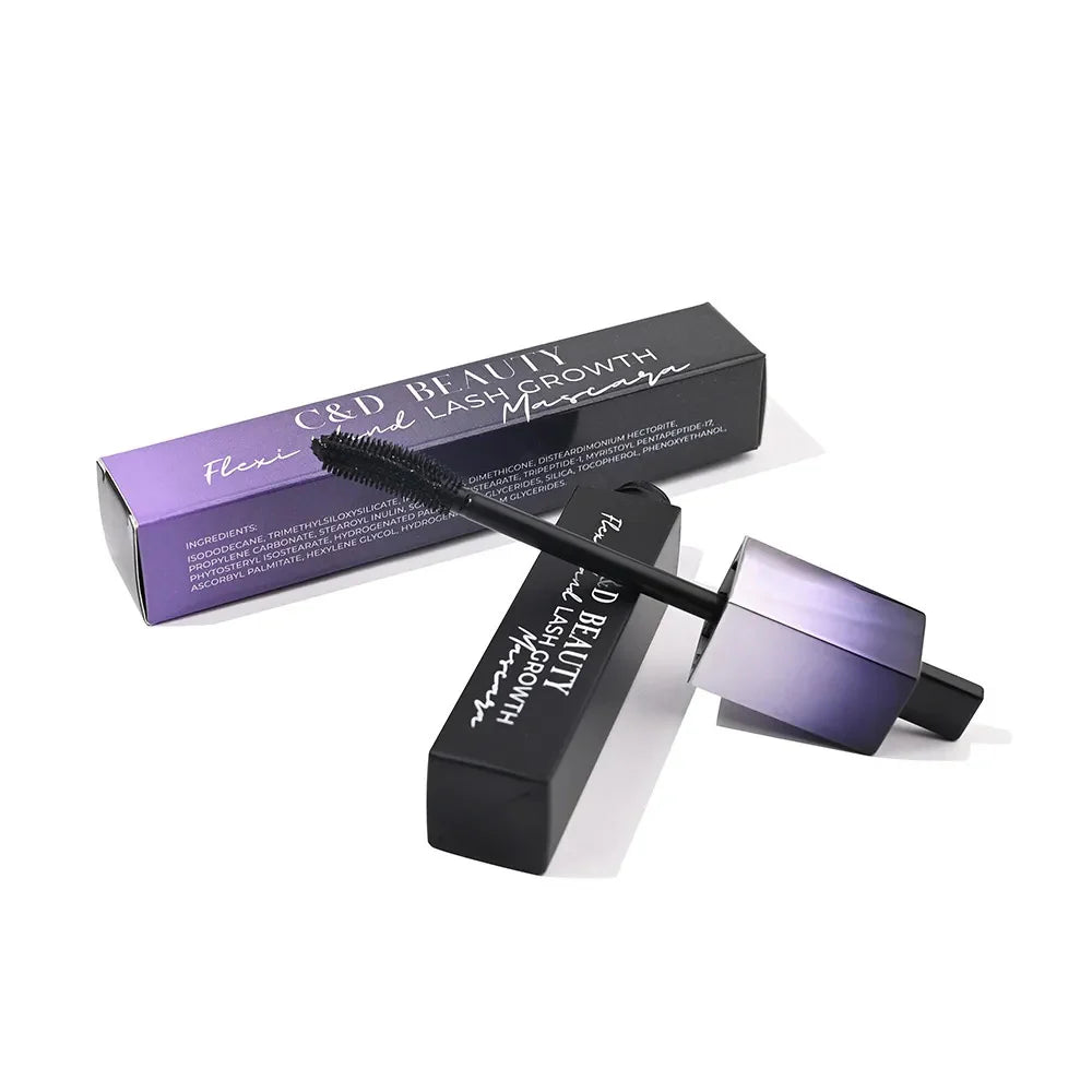 C&D Beauty lash growth mascara with packaging on a white background