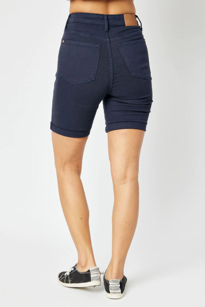 judy blue bermuda shorts for women navy