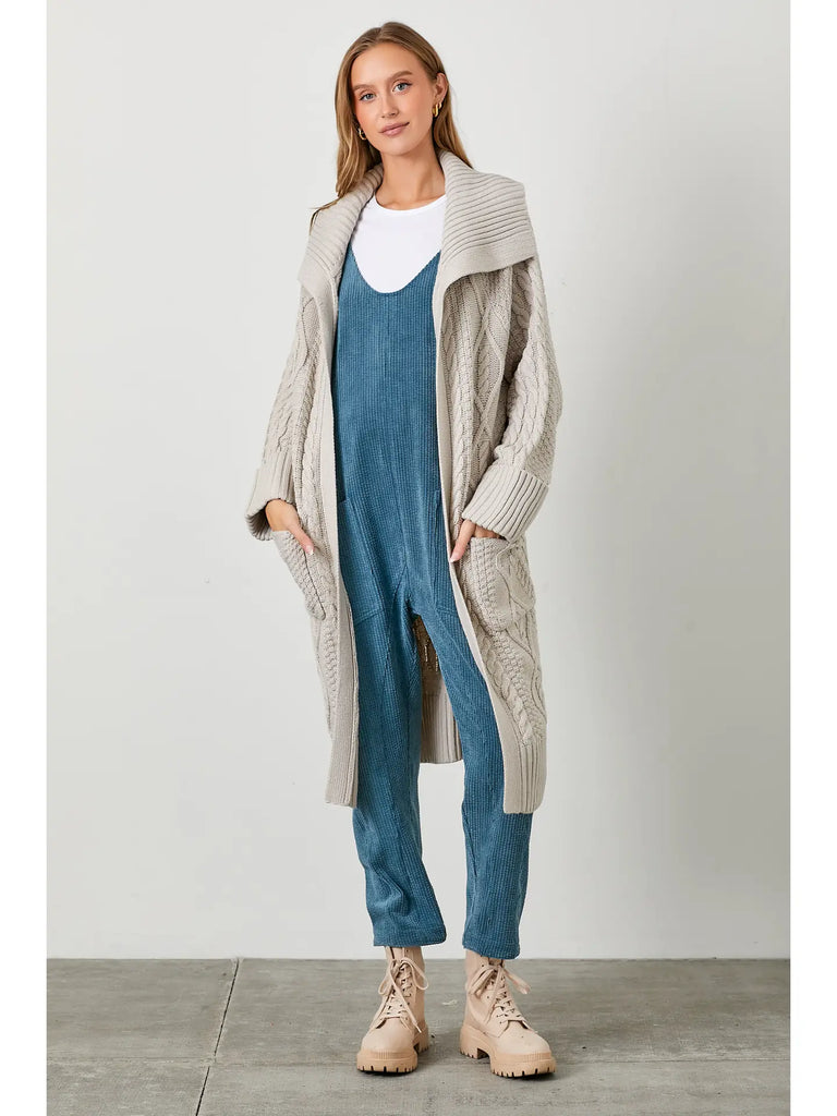 duster cable knit cardigan for boutiques