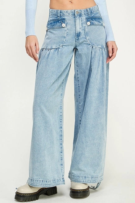 lotus trendy denim pants