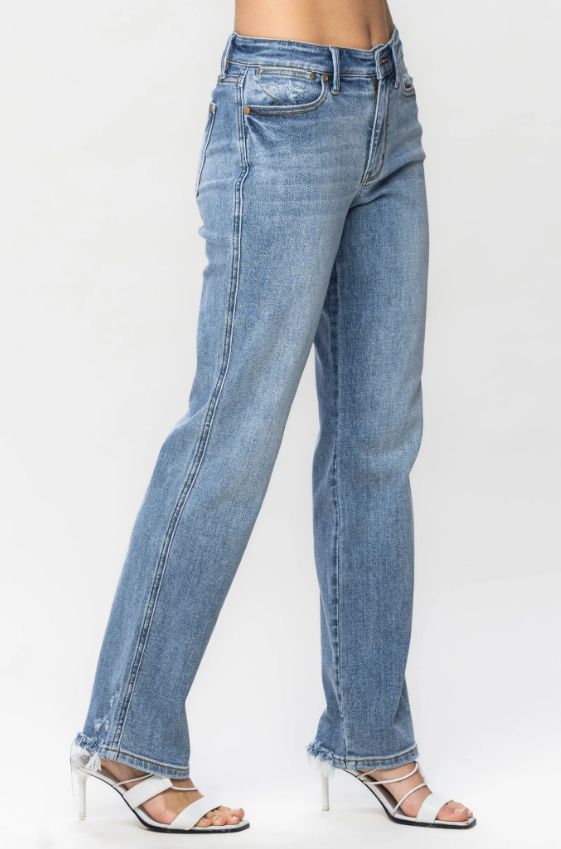 Judy Blue 82540 Dad Jeans boutique for women side view