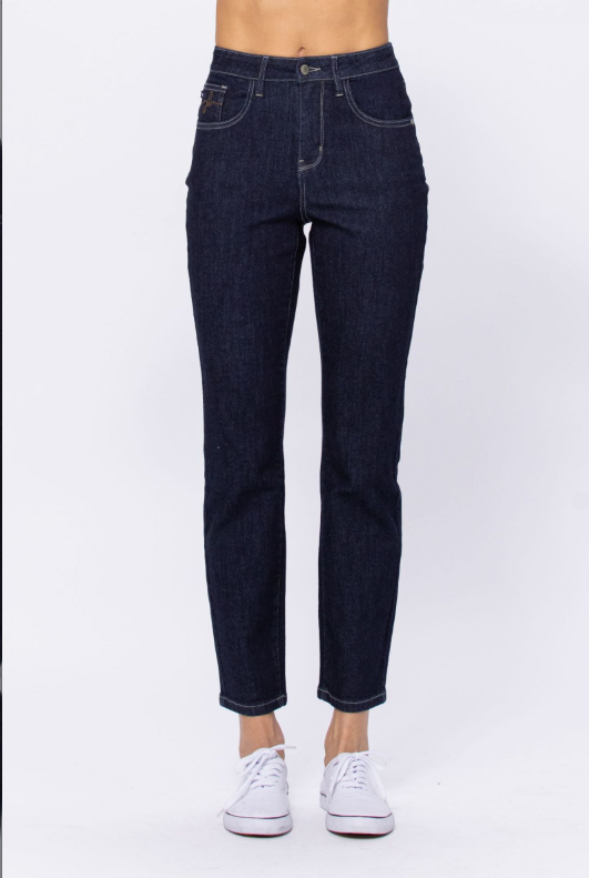 judy blue dark mom relaxed jeans