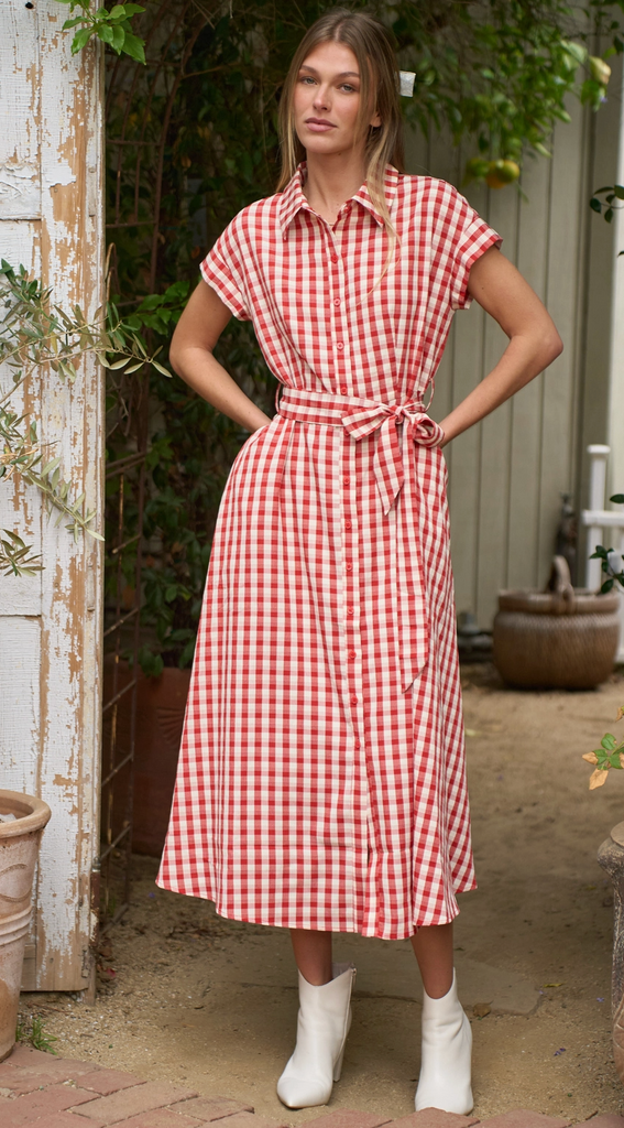 adeline midi dress Adeline Frill Midi Dress |