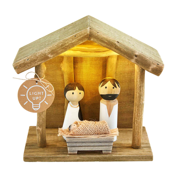 Light Up Nativity Scene by Mud Pie for Christmas decorating