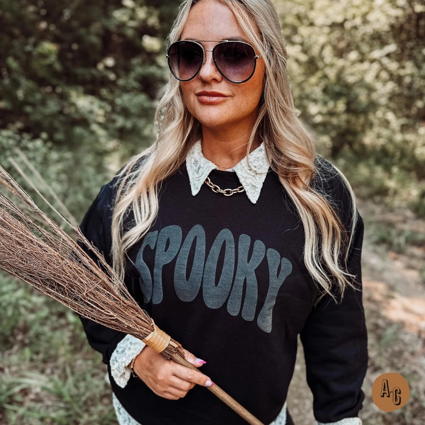 halloween spooky sweatshirt for boutique