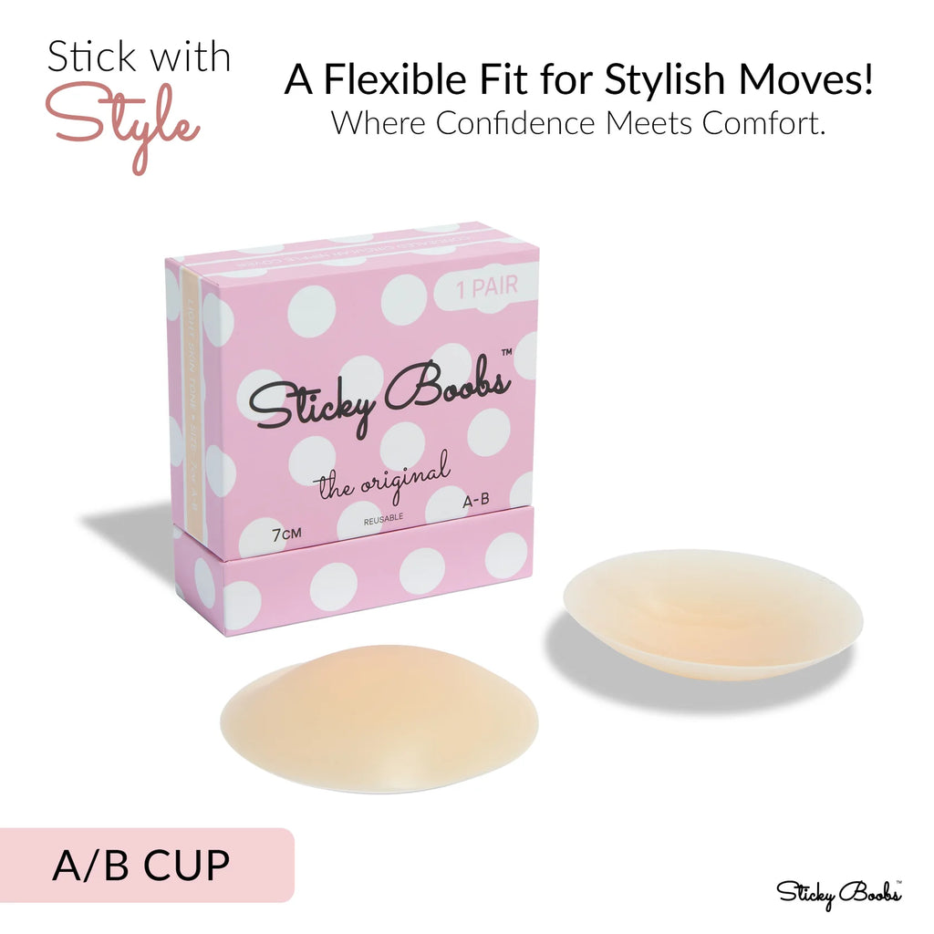 Sticky Books packaging with two adhesive pads on a white background