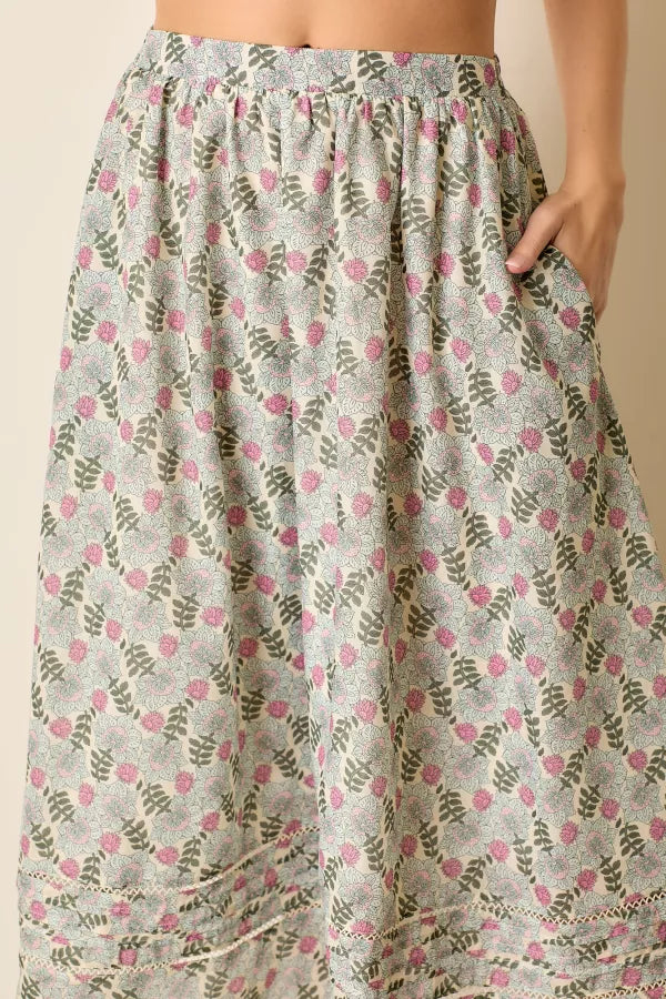 MAXI SKIRT +ELASTIC +POCKETS 