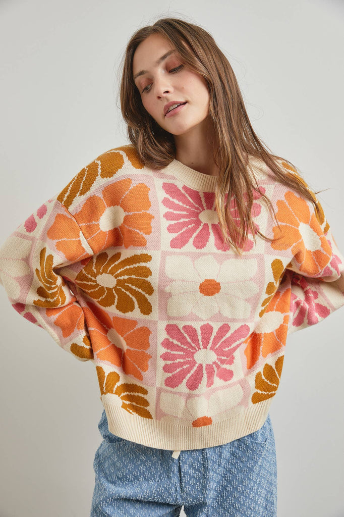 floral sweater for women