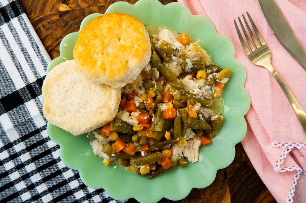 Hearty Chicken Pot Pie Crockpot Meal Kit for busy moms