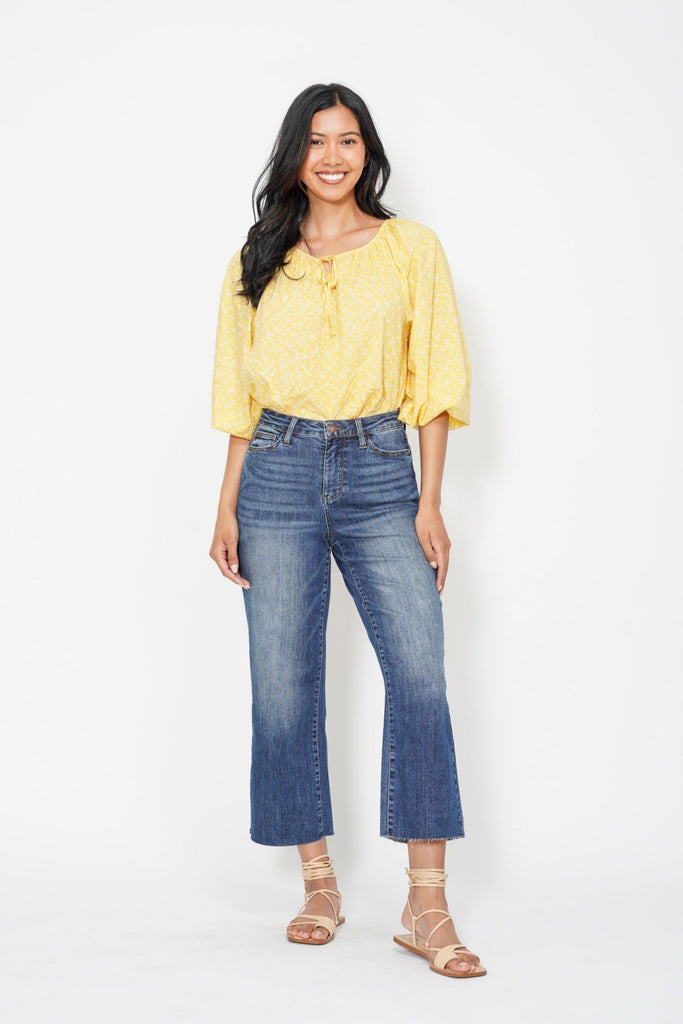 wide leg crop judy blue jeans for women 88873 full