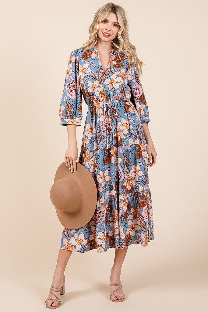 floral midi dress