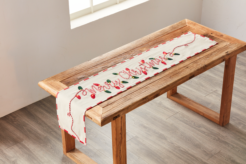 Merry Christmas light up table runner