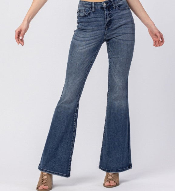 88288 judy blue trouser flare jeans for women