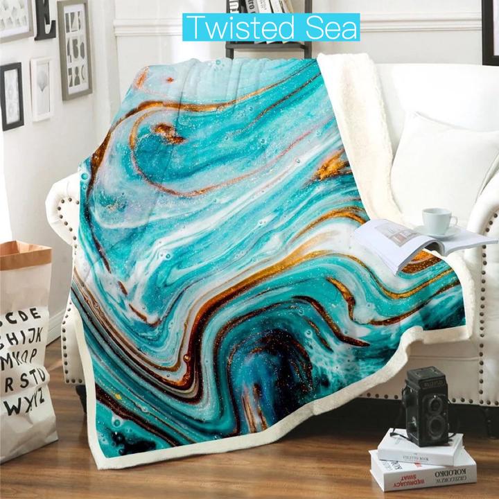 Plush Blanket Twisted Sea