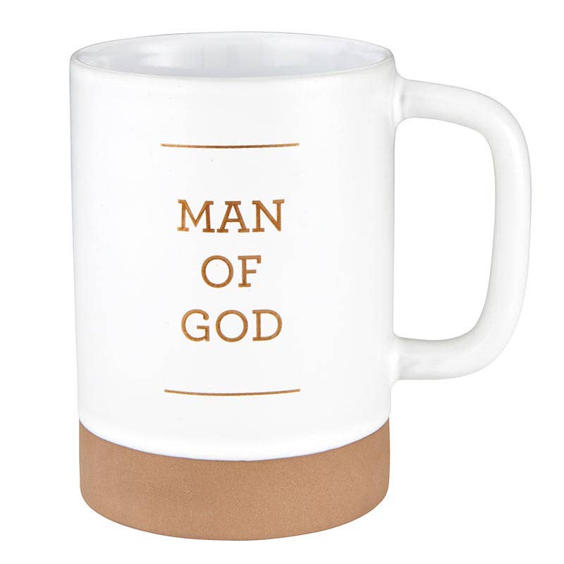 man of god stoneware mug