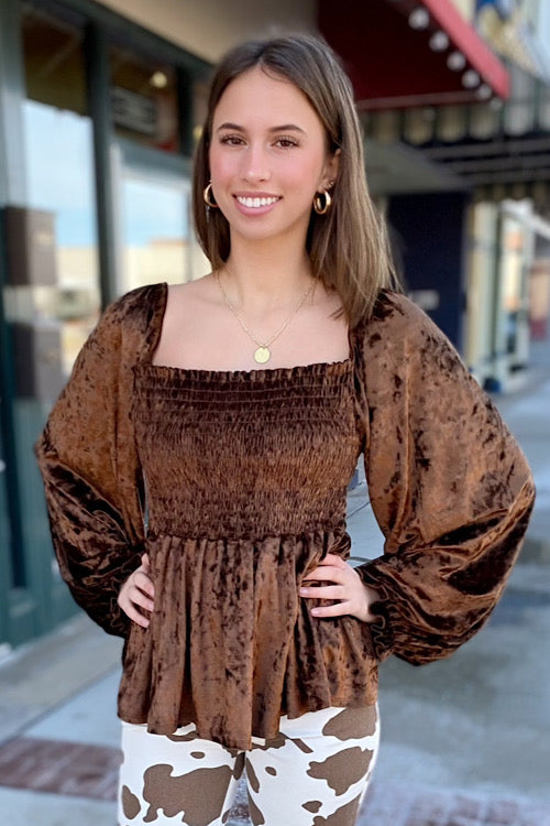 crushed velvet top perfect for country music concerts