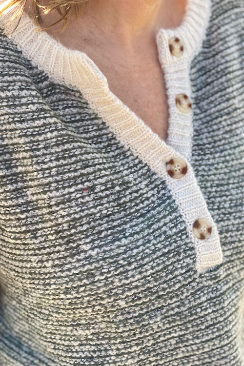 button detail of sweater