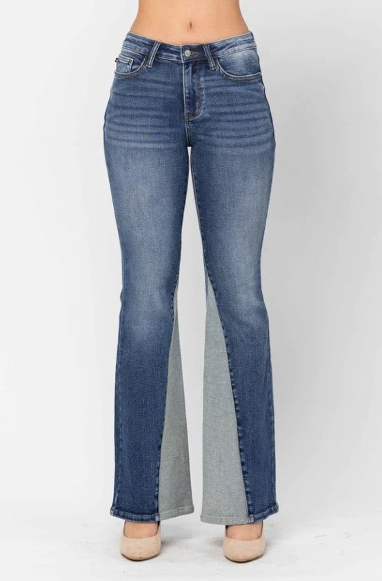 Judy blue panel flare jeans 88524