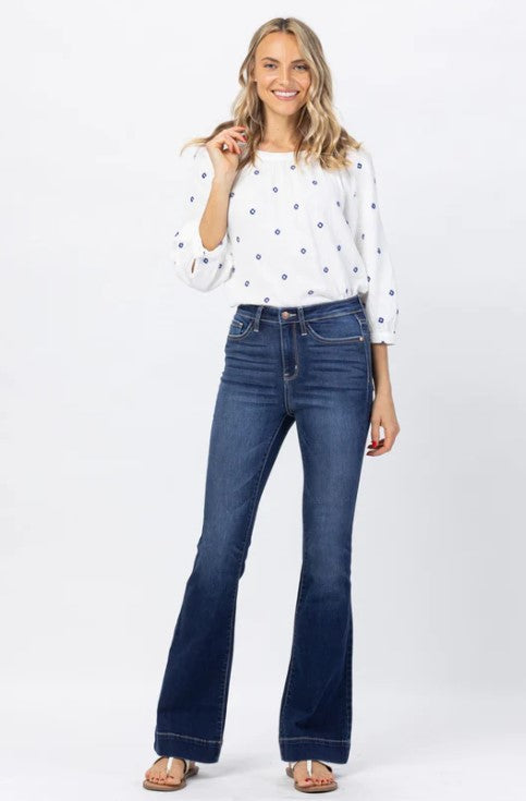 82395 judy blue flare jeans for women