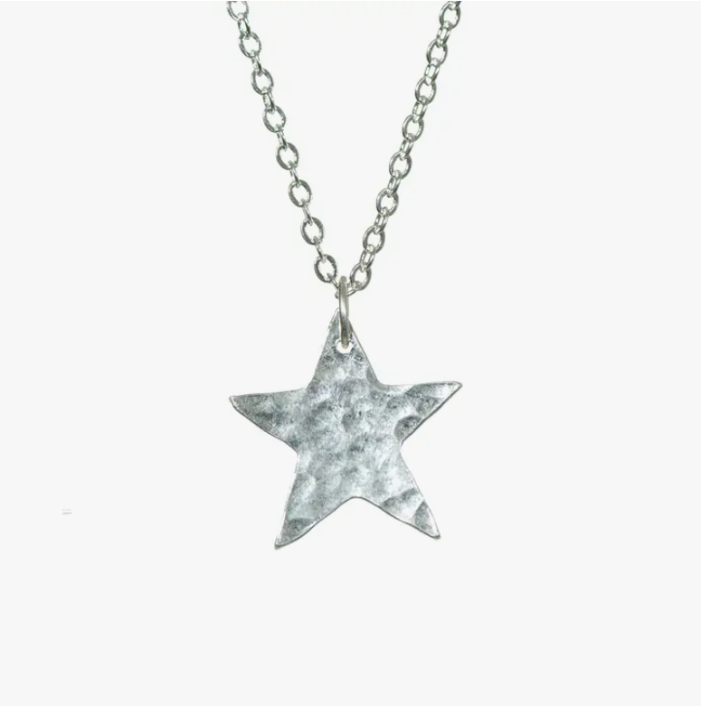 star pendant necklace by fair trade from women in India