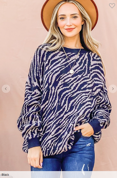 zebra print sweater for women and the why